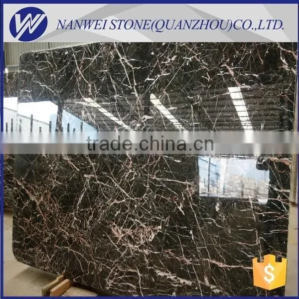 Gold Coral Marble Business Building Black Floor Tiles,stair Slate photo-3