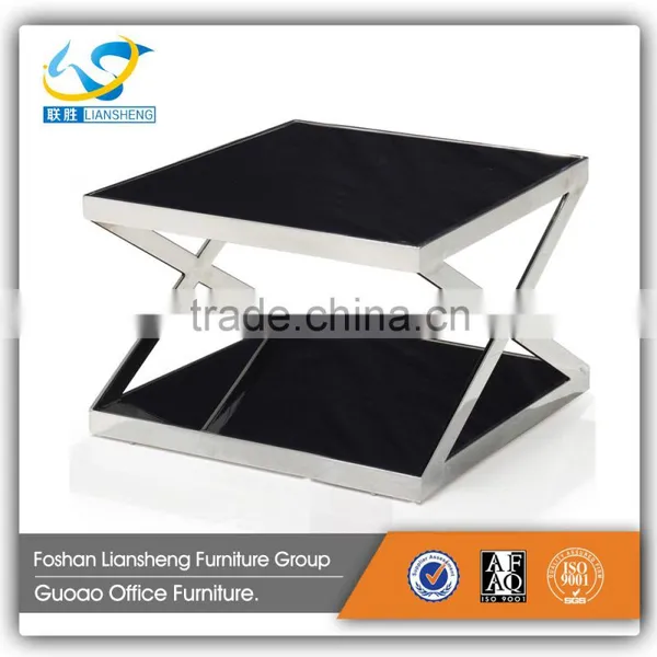 Modern Antique Silver Mirrored Glass Office Table CT107 photo-2