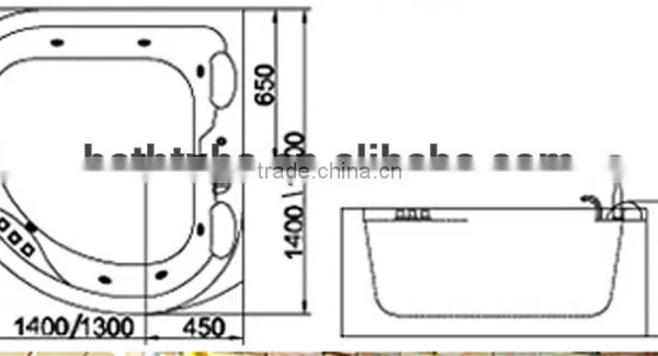 CUPC Whirlpool Bathtub Indoor,acrylic Massage Bathtub,elegant Whirlpool Massage photo-3
