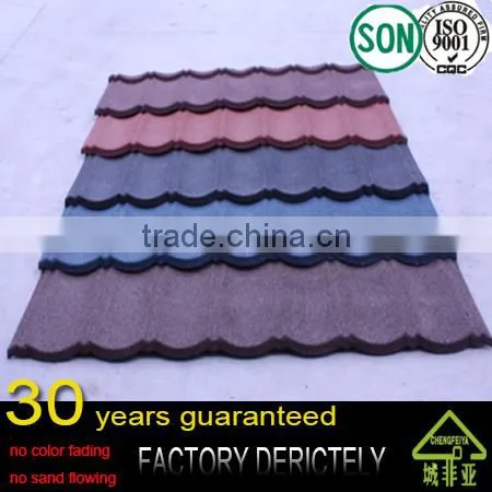 Factory Selling Hot Items Promotion Stone Coated Metal Roofing / Colorful Stone Coated Roof Tiles photo-5