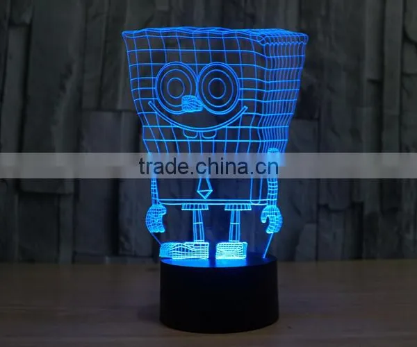 Custom New Style 8 Function Christmas Acrylic 3d Optical Illusions Led Night Lights Controller Christmas Decorations photo-2