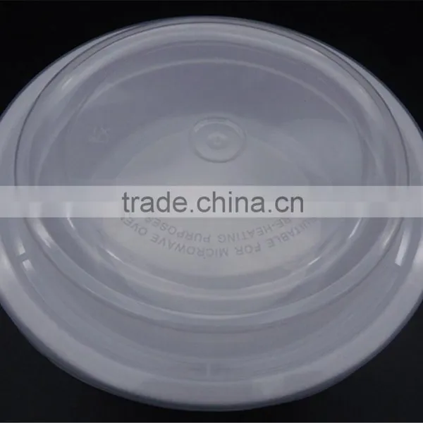 Health Black Disposable Round Melamine Salad Bowl With Lid