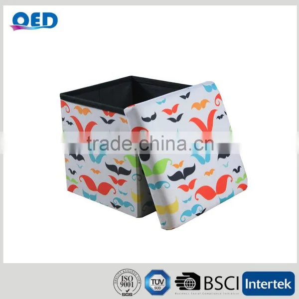 Foldable Design Security Filling Foam Foldable Storage Ottoman