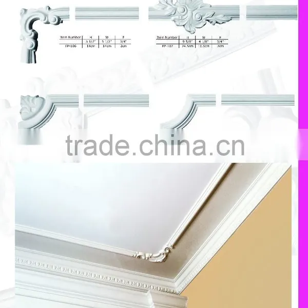 PU Stair Brackets Polyurethane Crown Moulding Good Price Beautiful New Modern PU Carved Panel photo-3