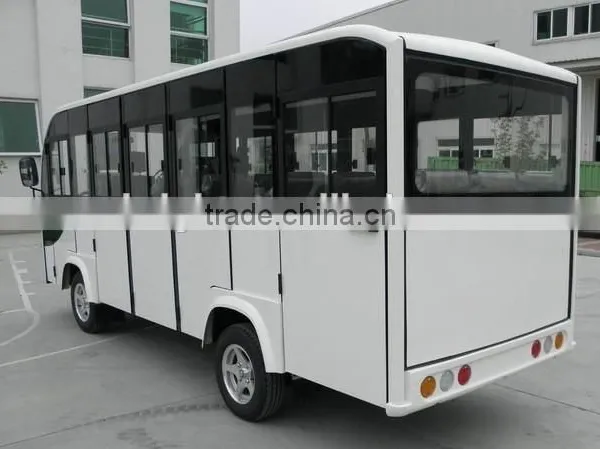Electric Shuttle Bus With Hard Door Electric Mini Tour Bus