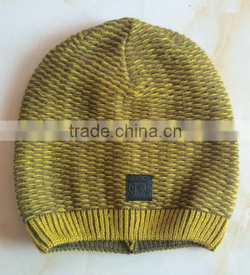 New Simple Custom Knitted Cap for Man in Winter