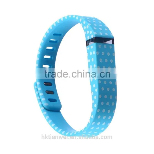 Polka Dot Patterns Series Fitbit Flex Replacement Wristband With Metal Clasp(No Tracker Chip) photo-4