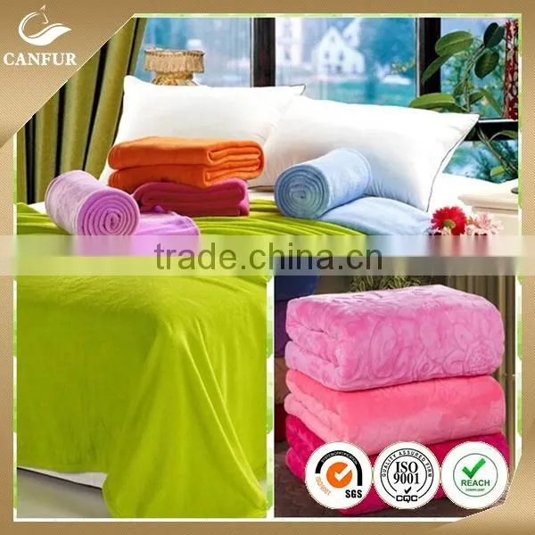 100% Polyester Knitted Blanket or Bathrobe Coral Fleece Fabric