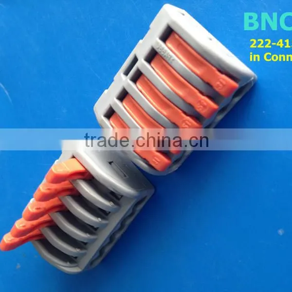 CE/CB/Rohs Approved Wago Cable Splicing Wire Connectors With Orange Levers in Stock photo-5