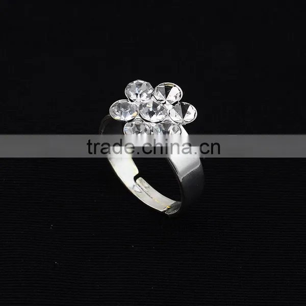 Fahion Wedding Series Woman Bulk Necklace Silver Plated Diamond Bridal Jewelry Set Supplier's Choice photo-2