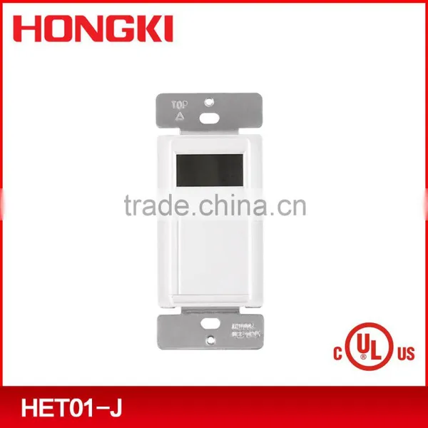 UL Approval 7 Day Heavy Duty Digital in Wall Timer Single Pole Latching Relay Control Without Neatural 120V 60HZ photo-4