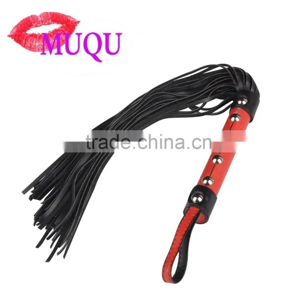 Sex Products Leather PU Material Whip Adult Toys Horse Whip Leather Flirt Whip Quality Choice