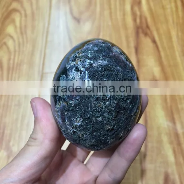 Natural Agate Smile Crystal Geode Egg Ornaments For Sale photo-3