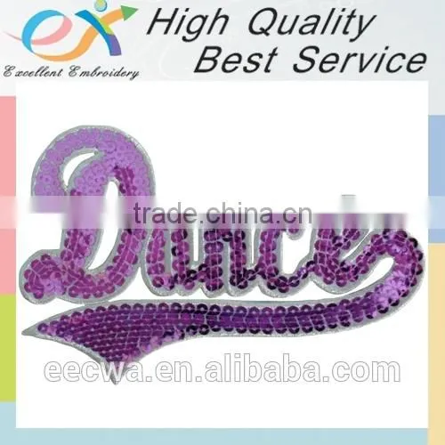 Hot Sale Customized Iron on Sequin Embroidery Patch photo-5