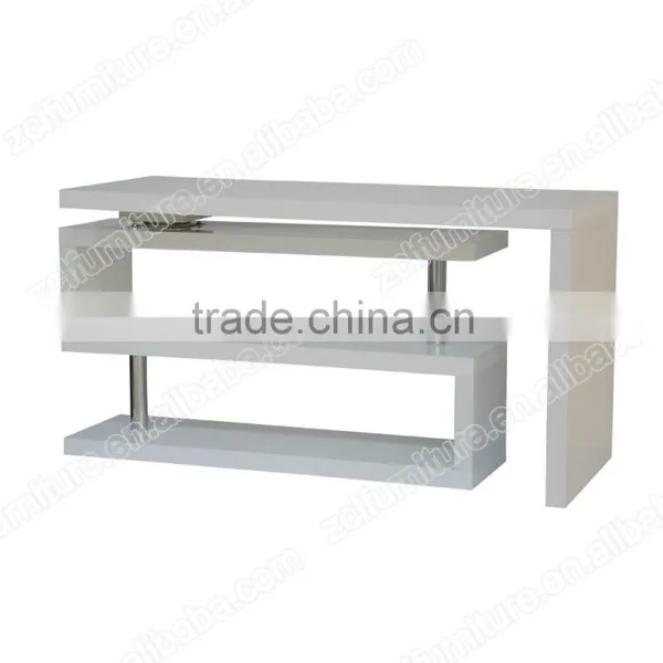 White High Gloss Rotating Table photo-2