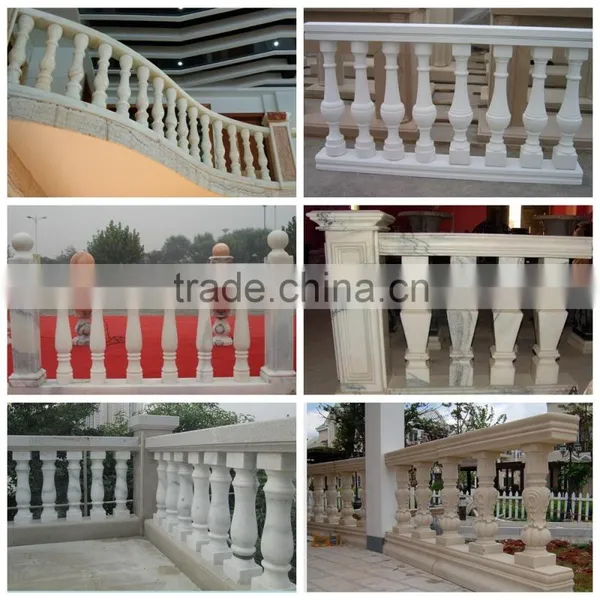 High Grade Customized Interior Lobby Stone Marble Balusters photo-2