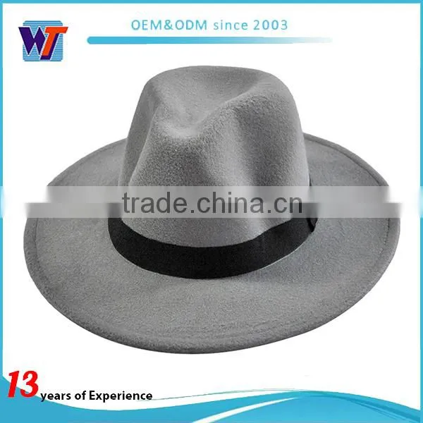 2016 Fashion Wool Man's Felt Hat Classic Fedora Hat photo-5