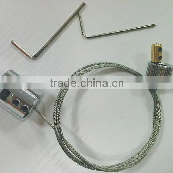 wire rope cross clamp/glass clip with wire made in China