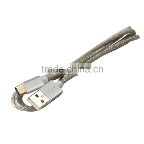 Gray Silver Nylon Braided 3.3ft USB 3.0 to Type c for Macbook photo-5