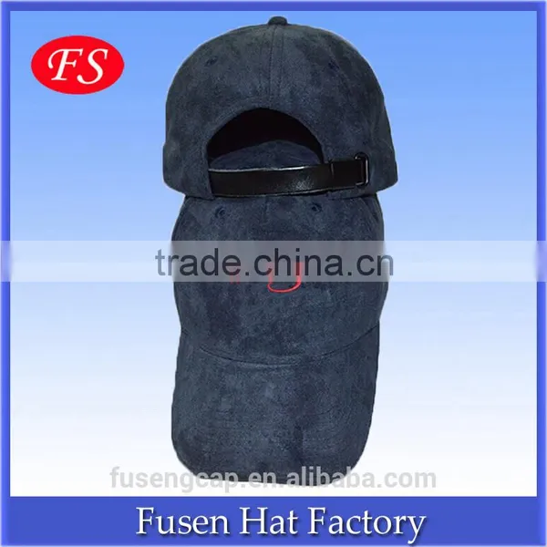 Wholesale Cheap Suede Baseball Hat 6 Panel Plain Blank Suede Baseball Cap photo-2