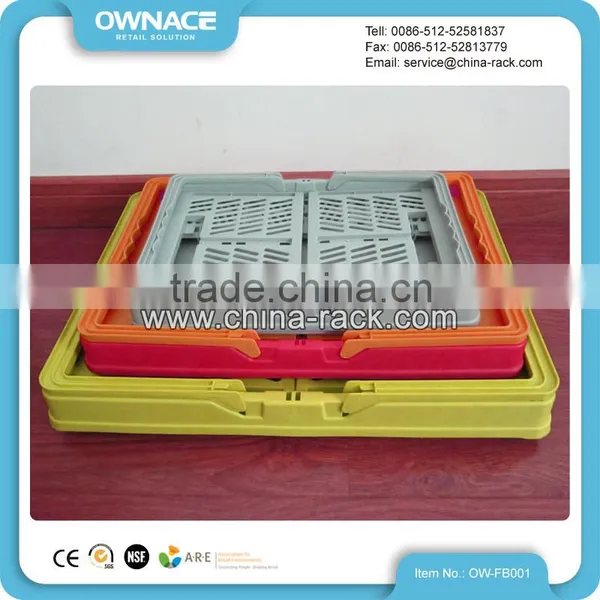 Foldable Mesh Plastic Picnic Storage Shopping Basket photo-3