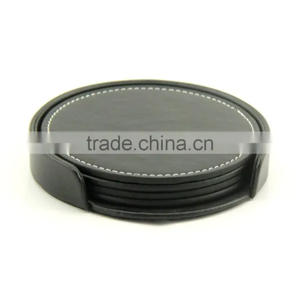 Leather Coaster Set photo-3