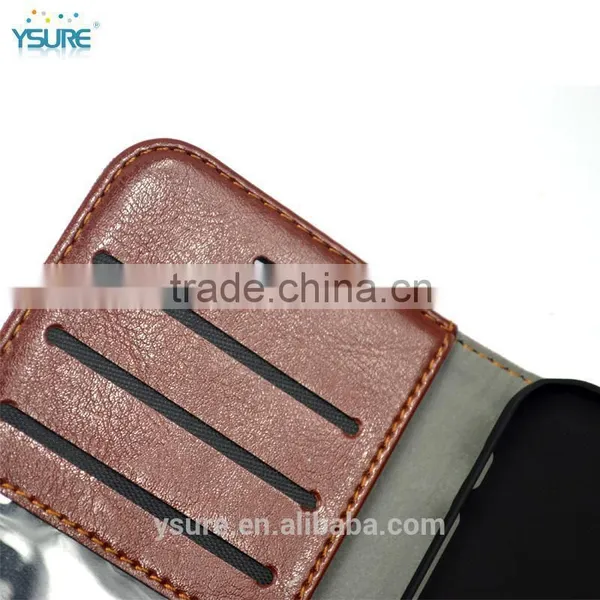 RedBlue Chess Pattern Fabric Book Style Leather Phone Case For OnePlus One With PVC ID and Credit Card Slots photo-5
