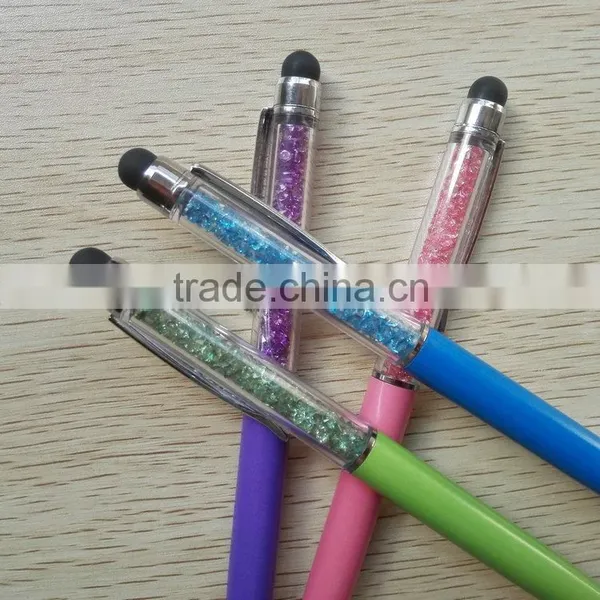 Top Selling Products Metal Clip 4 Colors Stylus Pen Upper Inner is Crystal photo-3