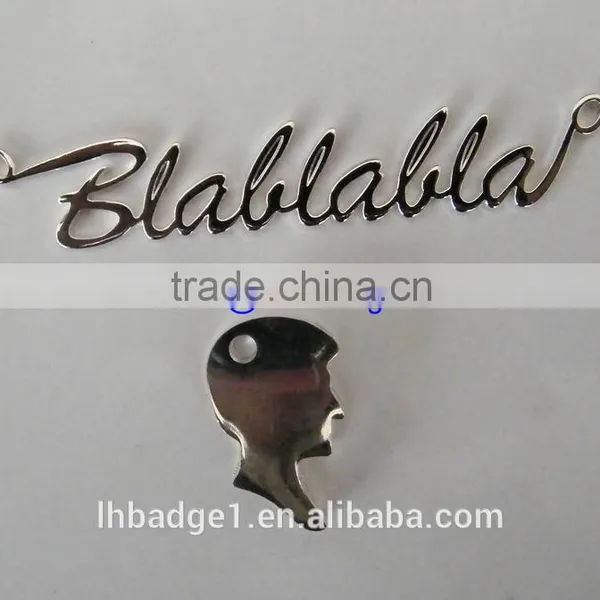 Letter Die Cut Metal Key Chain, Custom Car Logo Keyring photo-2