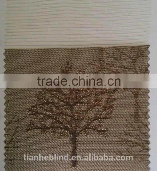 Polyester Jacquard Zebra Blinds Fabrics, Office Sun Shade Zebra Blinds photo-3