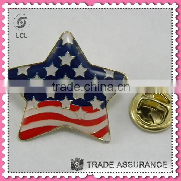 Star Shaped Lapel Pin, Metal Country Flags Lapel Pins photo-2