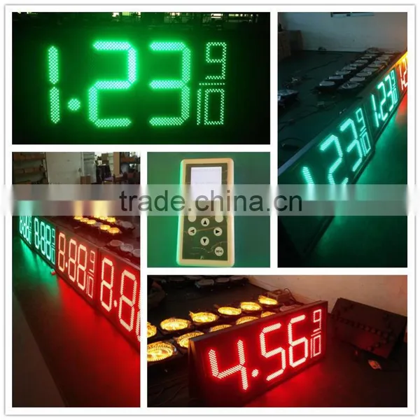 led counter gas station price sign screen