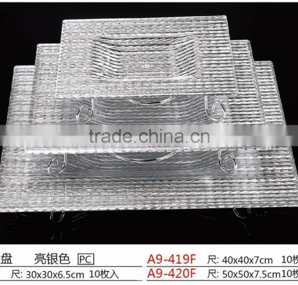 China Reusable Rectangle PC Fruit Plate photo-4