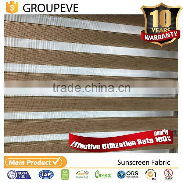 Sun Protection Clothing Motorized/ Manual Roller Blinds Zebra Fabric