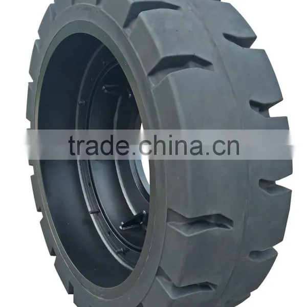 Solid Forklift Tire 18.00-25 for Container Handling Equipment on Seaport photo-3
