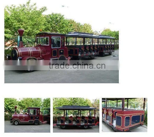 Kids Riding Tourist Trackless Train, Plaza Train, Diesel Road Train photo-2