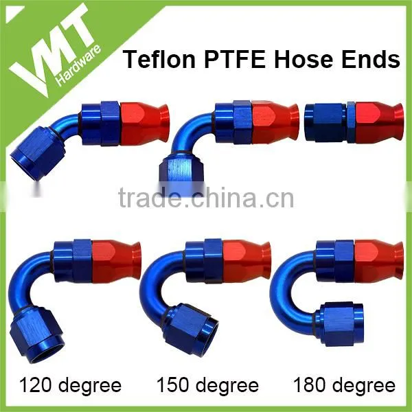 AN6 AN8 AN10 AN12 90 DEGREE Red Blue PTFE Hose End Fittings photo-5