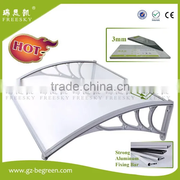 Block Out Rain and Sun Polycarbonate Sheet Awning With Sun Shield photo-6