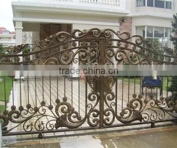 Bisini Luxury Sliding Design Gate, Sliding House Main Gate Design, New Sliding Design Big Iron Gate photo-6