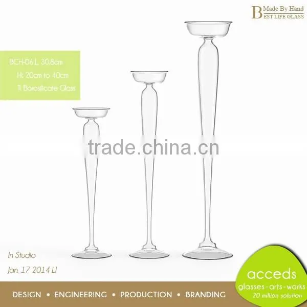 Novelty Ti-Borosilicate Cheap Crystal Decorative Tealight Candle Holder photo-4