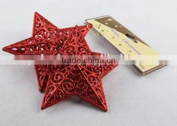 2PC Christmas Decoration Hollow Pentagram Christmas Ornaments Pendant photo-4