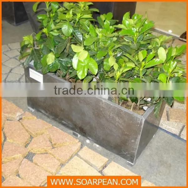 Latest Outdoor Decorative Fiberglass Giant Flower Pot photo-4