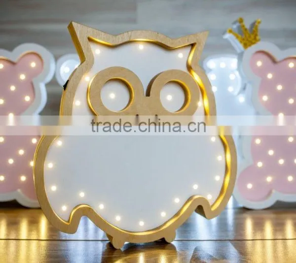 Hanging Owl Battery Operated Light Wooden Lights photo-2