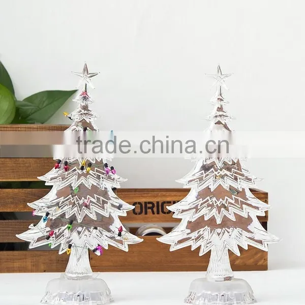 Acrylic Factory Led Wireless Flat Christmas Tree Light Indoor Decorative photo-5