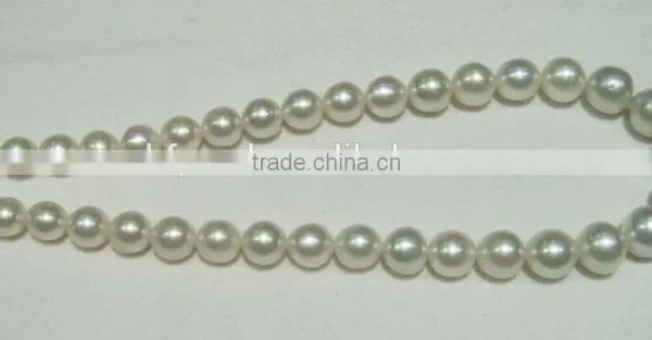 Fashion 11-11.5mm AA White Round South Sea Pearl Strands photo-2