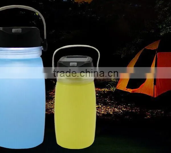 2016New Outdoor Travel Portable Folding Cup Multi-function Folding Magic Cup Kettle Silicone Folding Water Bottle photo-4