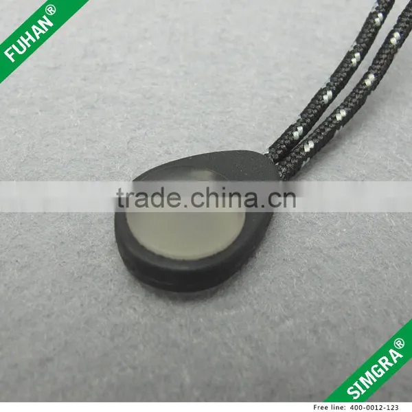 China Supplier Sportswear Silicon Rubber Zipper Pullers Wholesale photo-6