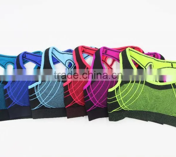 High Quality Seamless Sports Bra OEM in 5 Colors photo-3