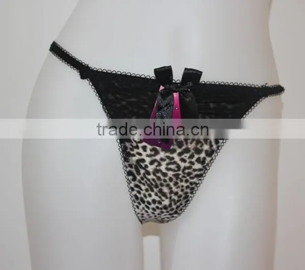 Sexy Leopard g String Fantasy Lingerie V-strings Women