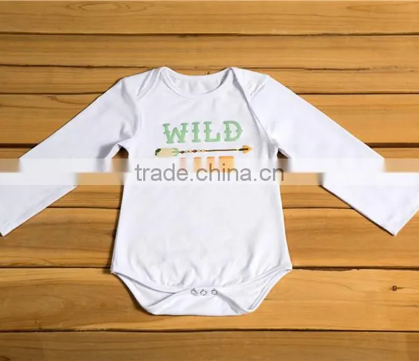2017 Wholesale Kids Holiday Clothes Boutique Baby Valentines Cotton Long Sleeves Romper photo-5